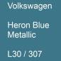 Preview: Volkswagen, Heron Blue Metallic, L30 / 307.